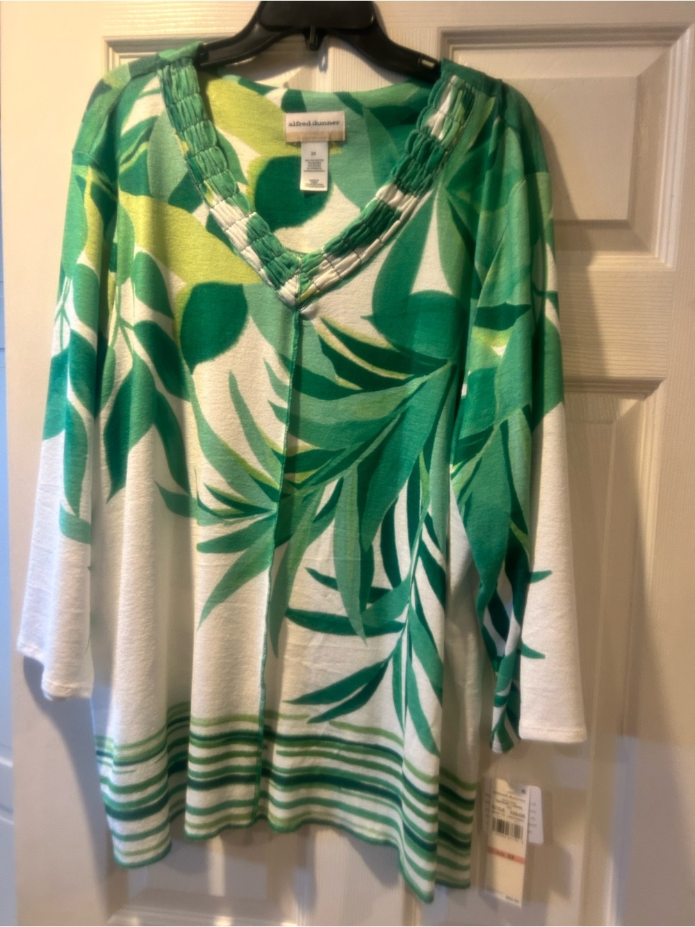 NWT Sz 2x Alfred Dunner resort living blouse